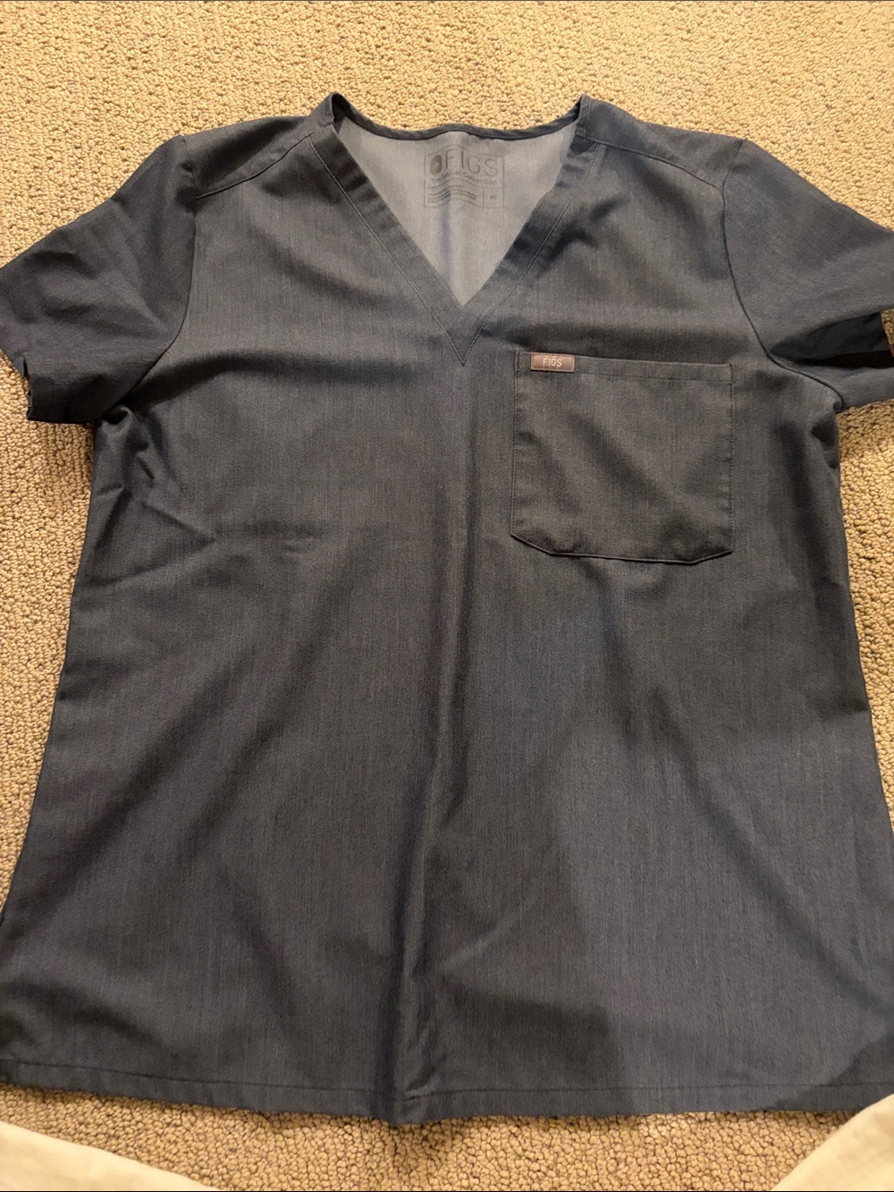 Figs Women’s V-Neck Scrub Top - Dark Navy